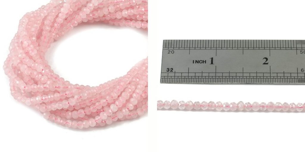 Quartz gemstone beads