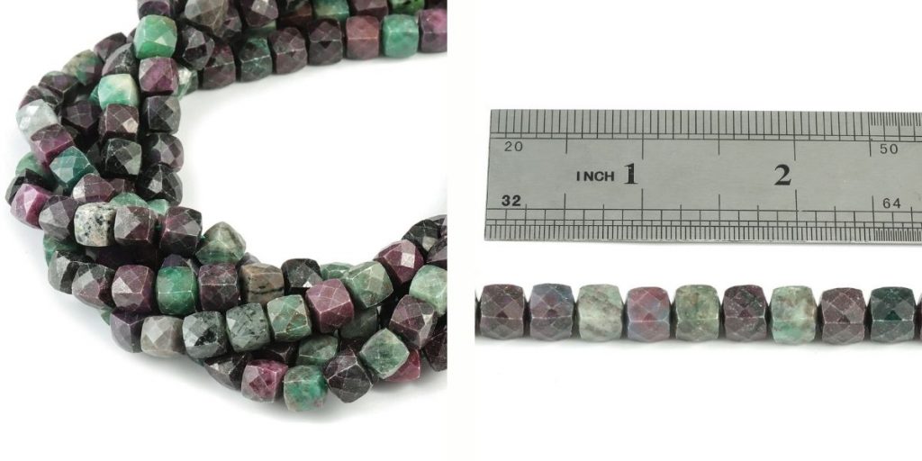 Ruby Zoisite gemstone beads