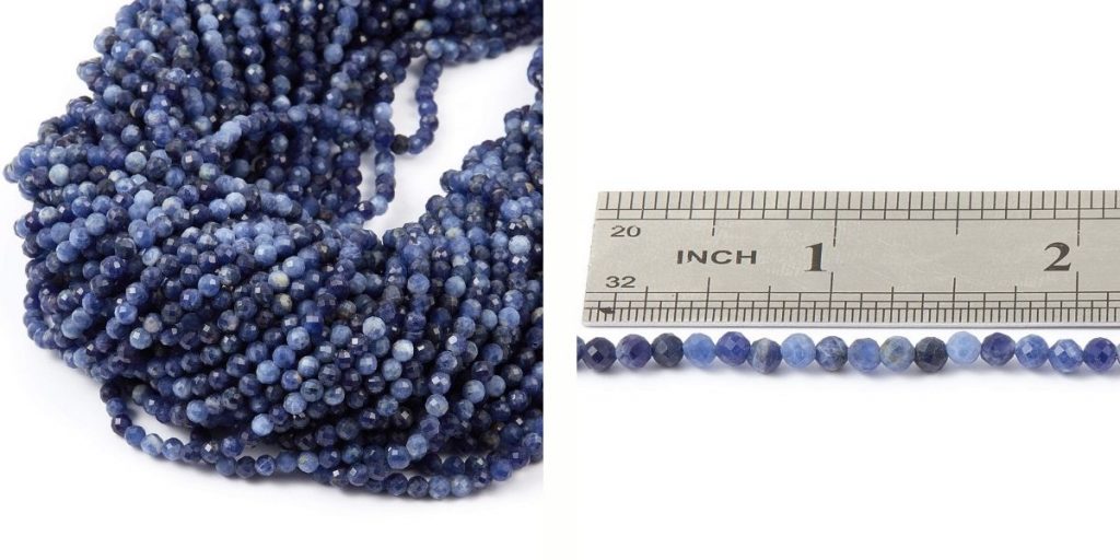 sodalite gemstone bead